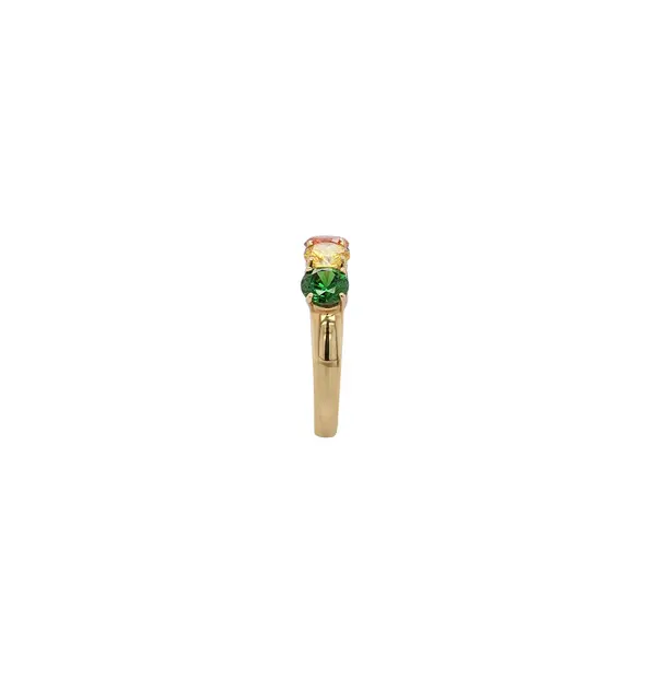 RING 5 STONE 5MM MIX