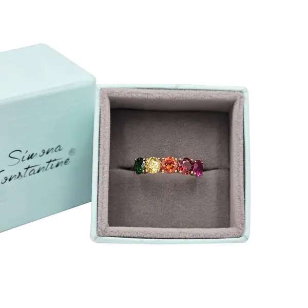 RING 5 STONE 5MM MIX