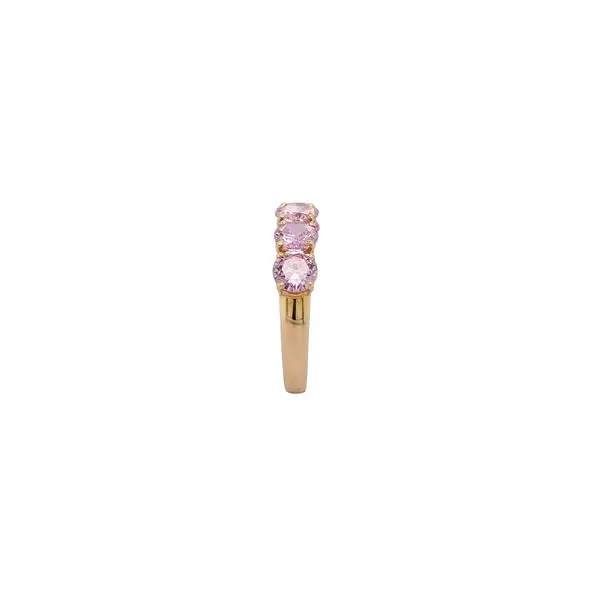 RING 5 STONE 5MM PINK