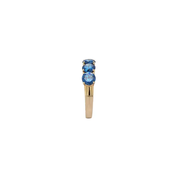 RING 5 STONE 5MM BLUE