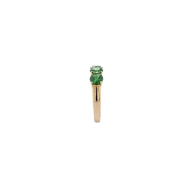 RING 5 STONE 5MM GREEN