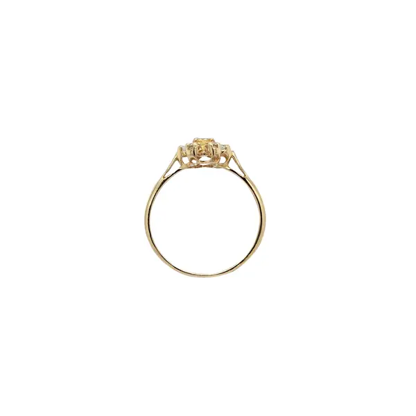 CLASSIC 7 STONE RING YELLOW AND WHITE 