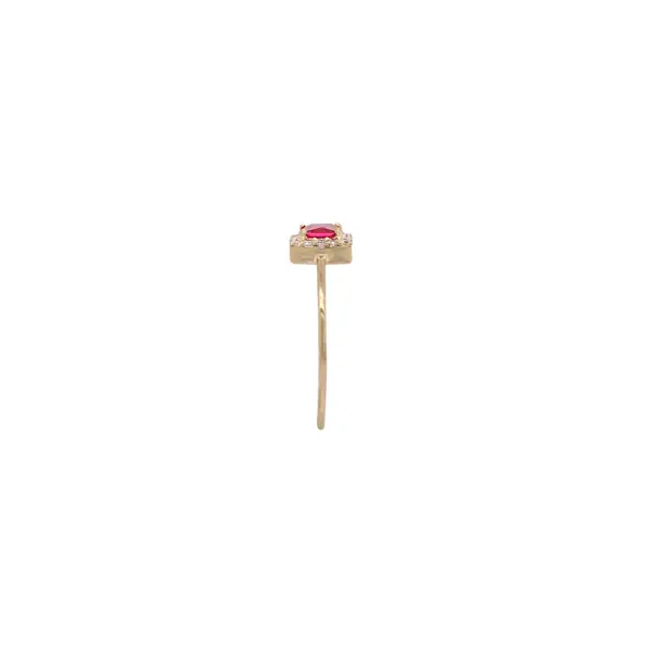 DIANA RING SQUARE RED