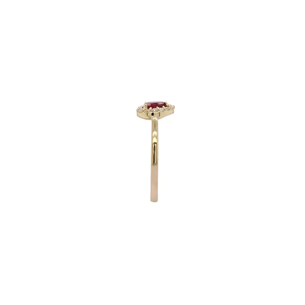 DIANA RING PEAR RED