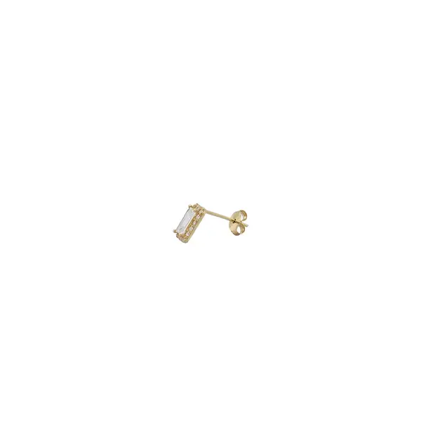 DIANA EARRINGS RECTANGLE WHITE