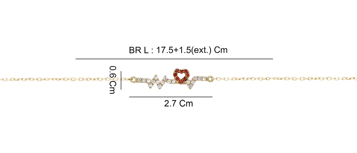 HEART BEAT STONE BRACELET