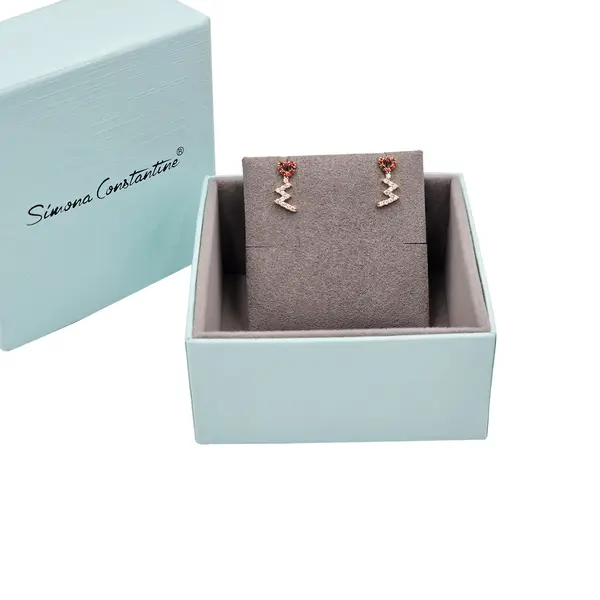 HEART BEAT STONE EARRINGS