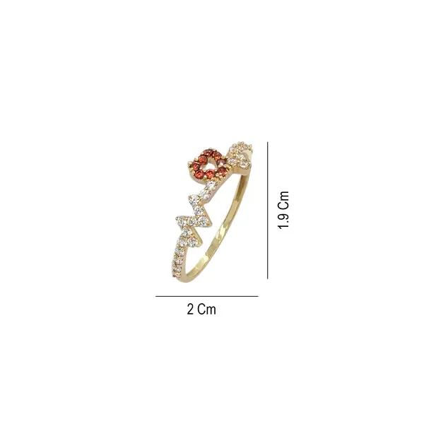 HEART BEAT STONE RING
