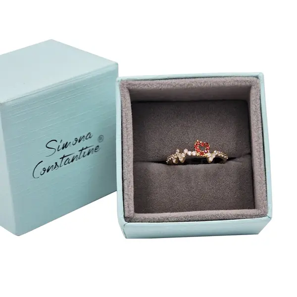 HEART BEAT STONE RING