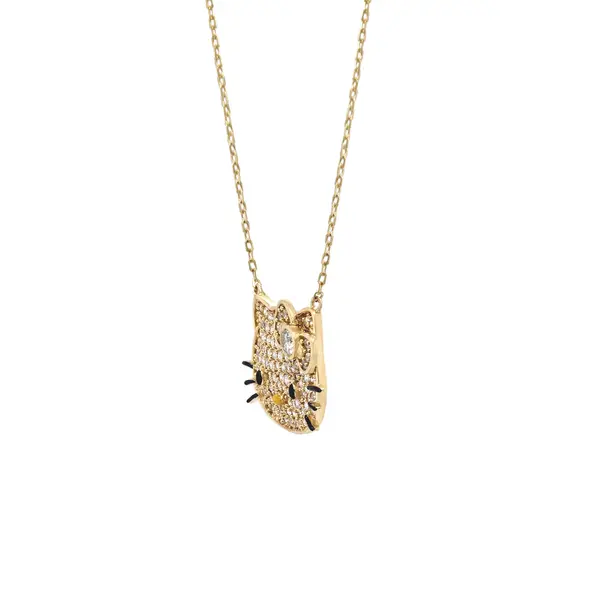 HELLO KITTY® NECKLACE WITH CUBIC ZIRCONIA FACE