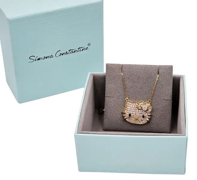 HELLO KITTY® NECKLACE WITH CUBIC ZIRCONIA FACE