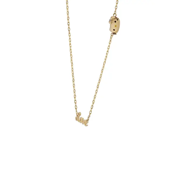 HELLO KITTY NECKLACE LOVE AND FACE