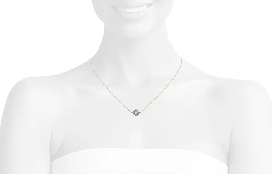 CHRISTIES NECKLACE WHITE AND BLUE