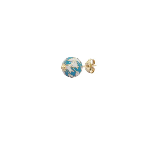 CHRISTIE'S EARRINGS WHITE AND BLUE