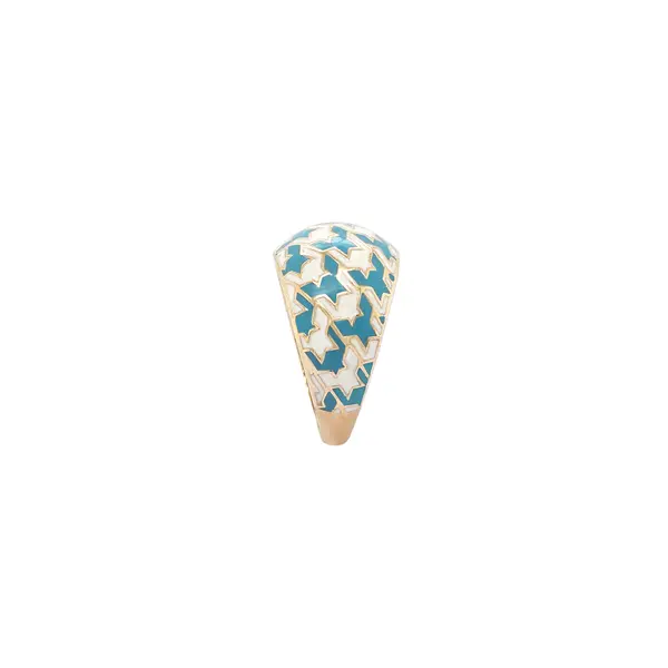 CHRISTIE'S RING WHITE AND BLUE