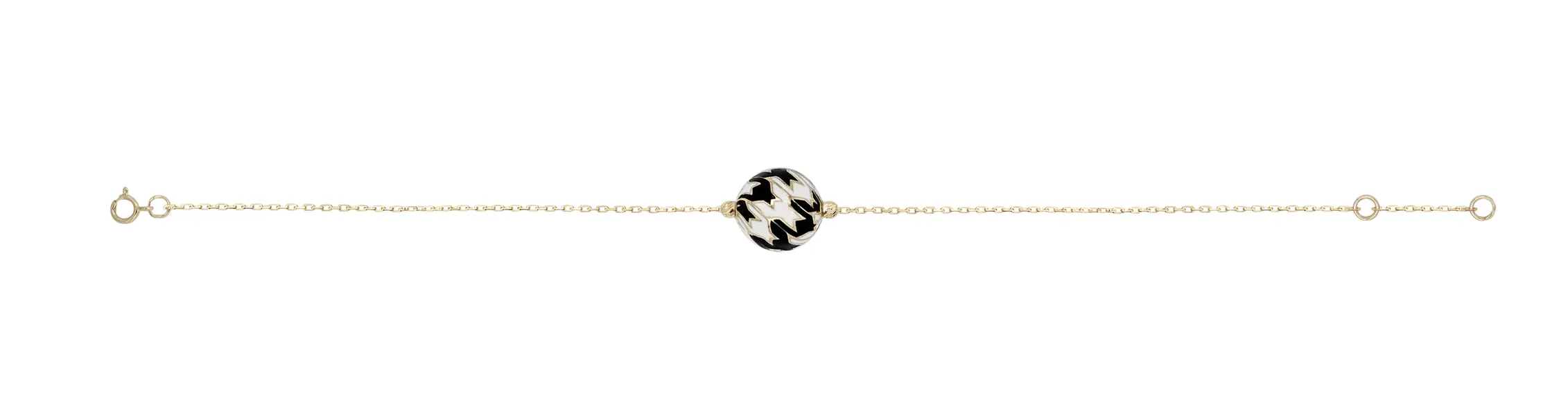 CHRISTIE'S BRACELET WHITE AND BLACK
