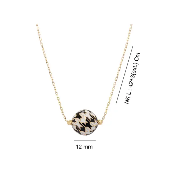 CHRISTIE'S NECKLACE WHITE AND BLACK