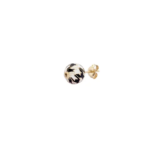 CHRISTIE'S EARRINGS WHITE AND BLACK